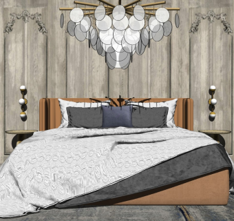 精品卧室模型家具模型 (15)